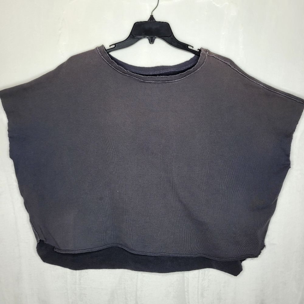 Frank & Eileen Gray Caplet Pullover Sweater One S… - image 1